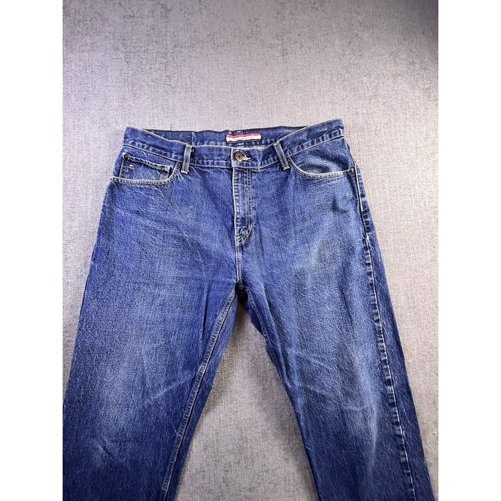 Tommy‎ Hilfiger Jeans Men's 36x32 Blue Straight Relaxed Preppy City Medium Wash - Picture 2 of 13